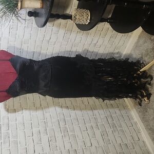 Cache SZ 10 2 Piece Black 100% Silk Top/Skirt